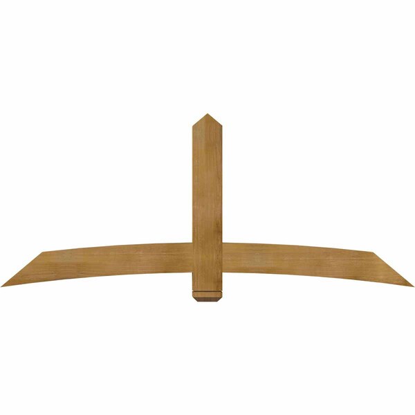 Ekena Millwork Bellingham Rough Sawn Timber Gable Bracket, Western Red Cedar, 84"W x 35"H x 4"D x 6"F, 10/12 Pitch GBW084X35X0406BEL00RWR - main